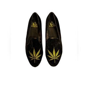 YRU Mary Jane Embroidered Loafers Mens Sz 11